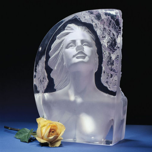 Reflections of Romance Sculpture Female Nude Clear crystalline Statue